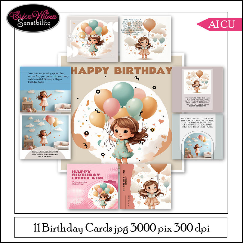(image for) EW AI Birthday Cards Child 02 2024